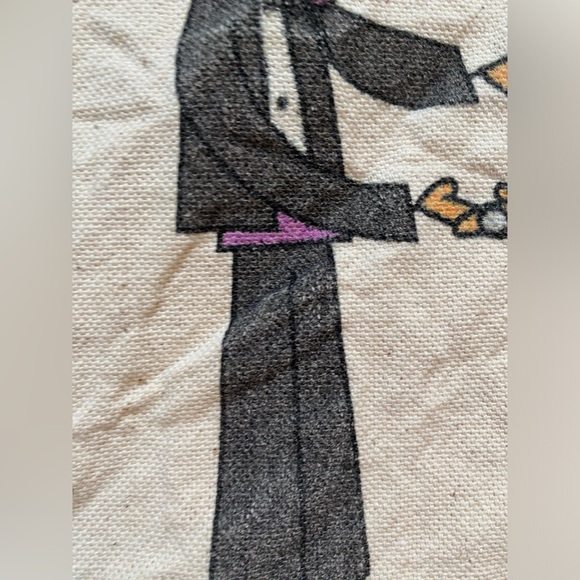 Just Married Canvas Tote Bag newlywed novelty print tote bag bride groom wedding - Picture 4 of 16